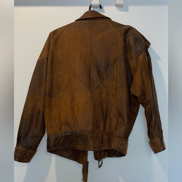 Leather bomber jacket - Picture 3 of 3